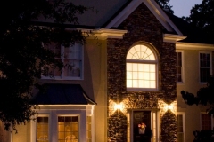 Landscape lighting of the house Magnolia Lawn